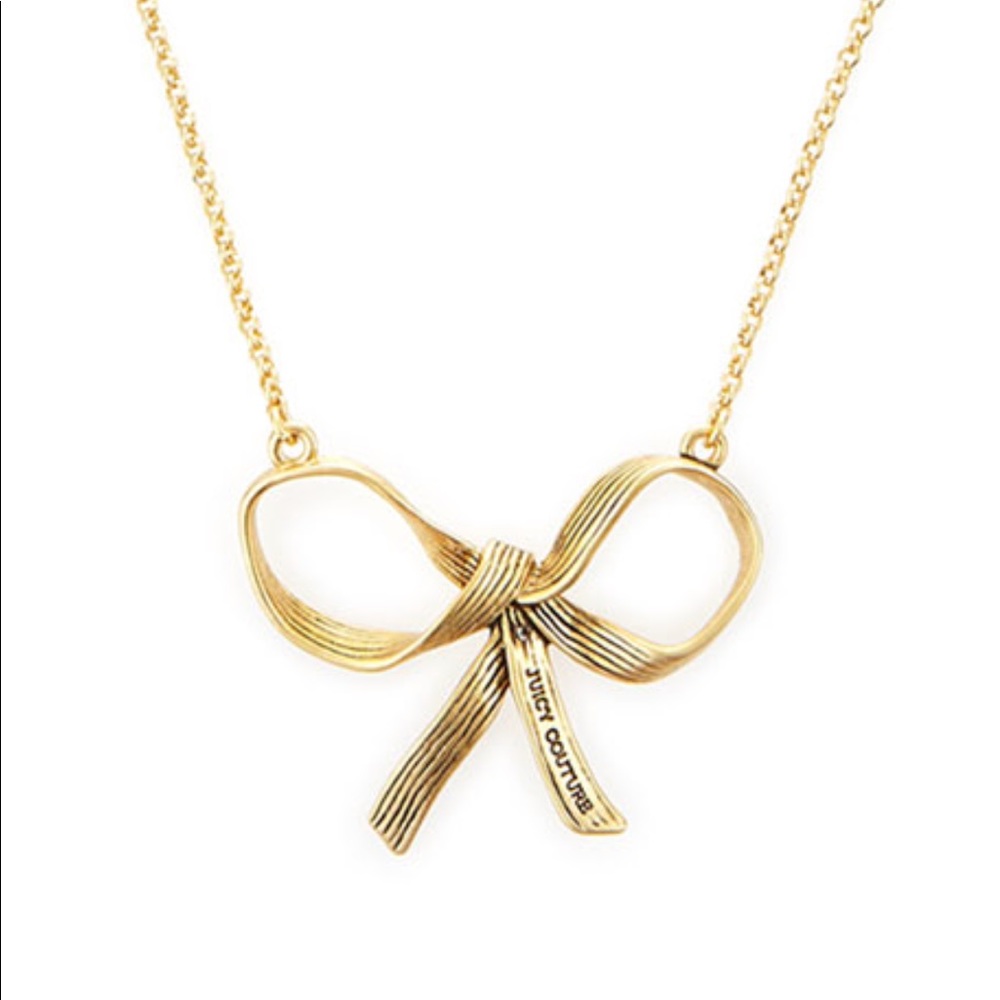 Juicy couture bow necklace😻😻😻